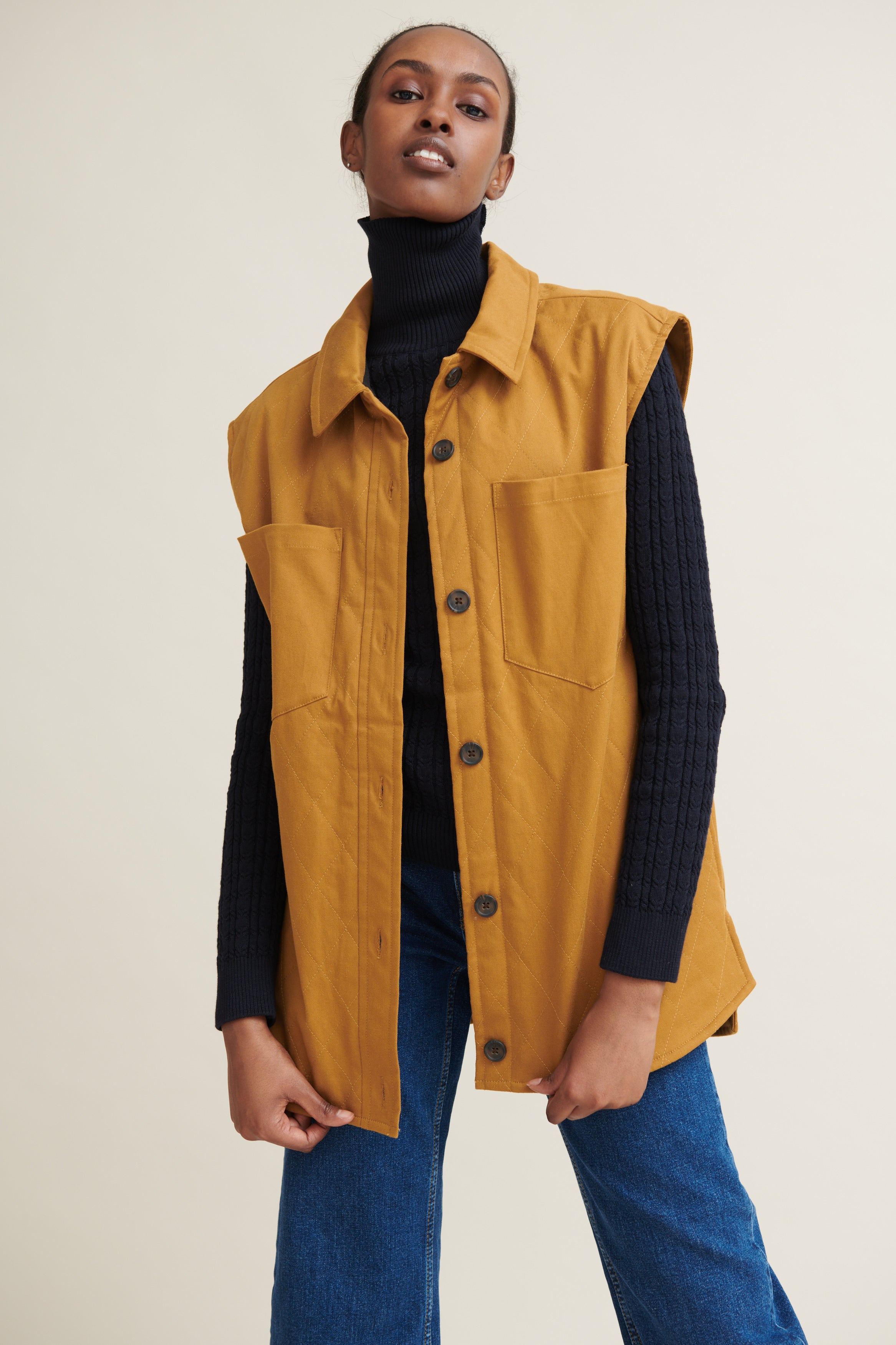 Basic Apparel Mia Vest Veste 188 Apple Cinnamon